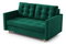 Pohovka dvojsedačka Jennifer (tmavozelená)
