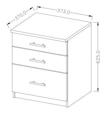 Noční stolík Maire Typ 24 (borovice avilla)