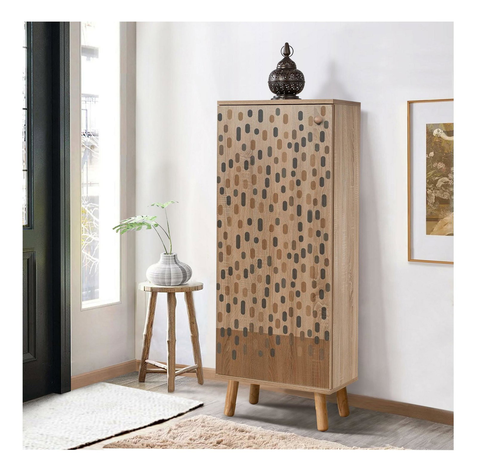 Cipőtároló (cipősszekrény) Beside 13 (sonoma tölgy)