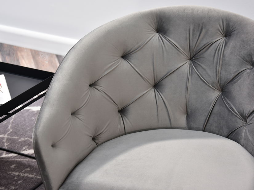 Relaxačné kreslo Lagooza (sivá + čierna)