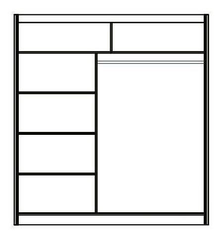 Šatníková skriňa Alma 1