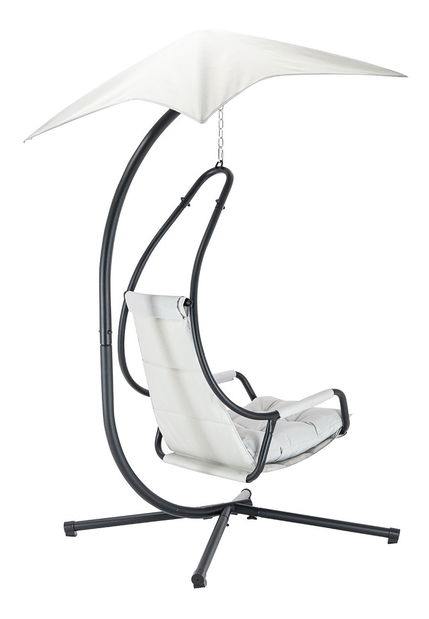 Scaun suspendat Mirjan Sotiko (crem + negru) (lichidare de stoc)