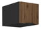 Horná kuchynská skrinka Monzesa 40 NAGU 36 1F (orech okapi + čierna) 