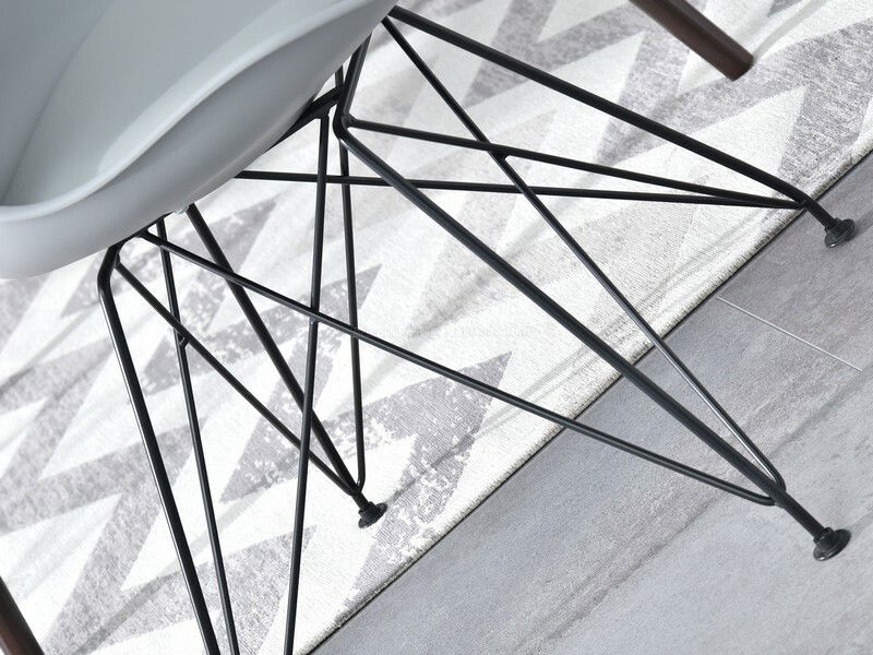 Stolička Large Rod (sivá + čierna)