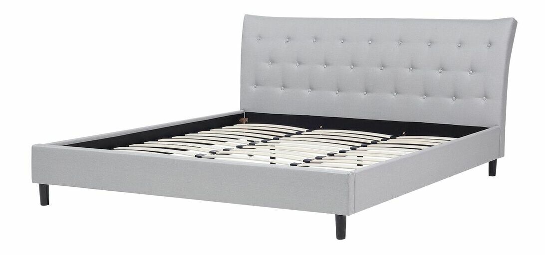 Manželská posteľ 180 cm SANTORI (s roštom) (sivá)