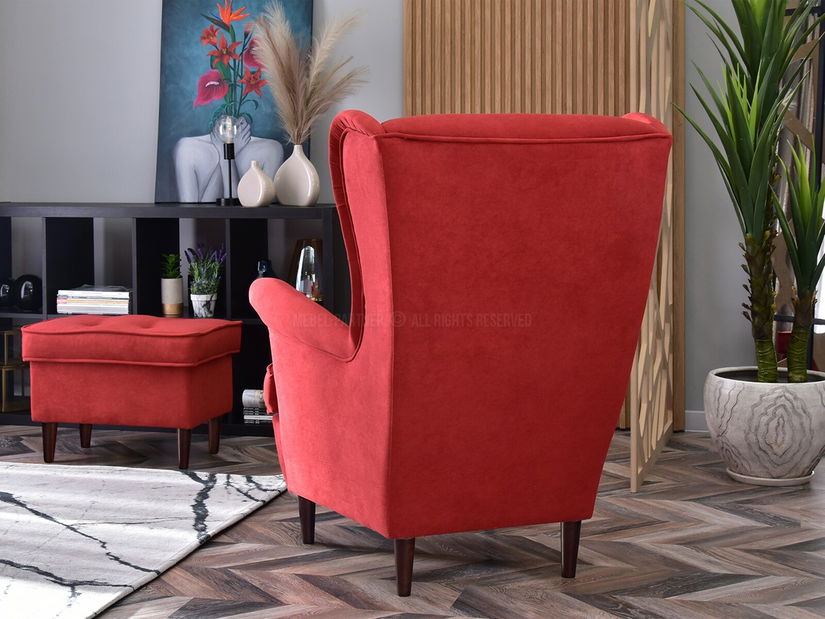 Kreslo ušiak Margis (čierna)