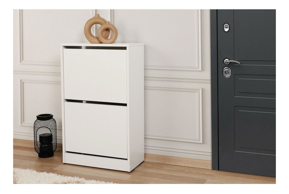 Pantofar/ Dulap pantofi Tosina 2 (alb) *resigilat