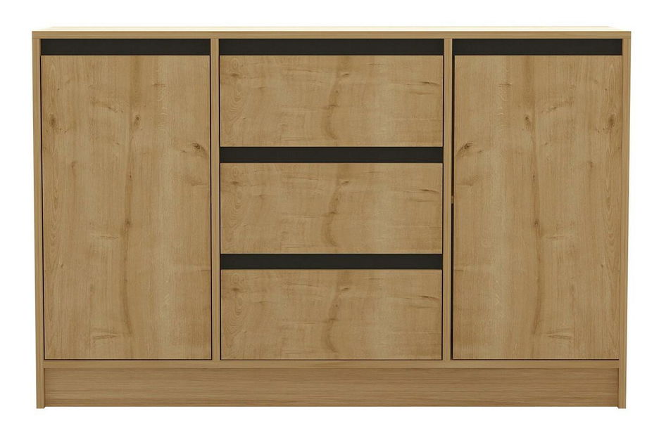 Komoda Netibo (dub zafírový + antracit) 