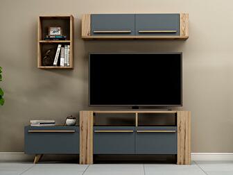 Mobilier living Mapele (stejar + antracit) 