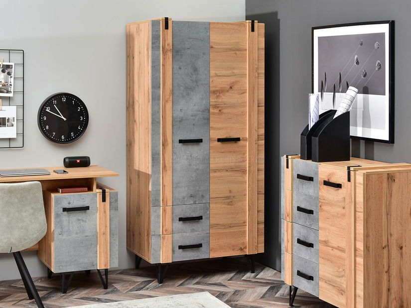 Set za dnevni boravak Subrayado 01 (hrast + crna)