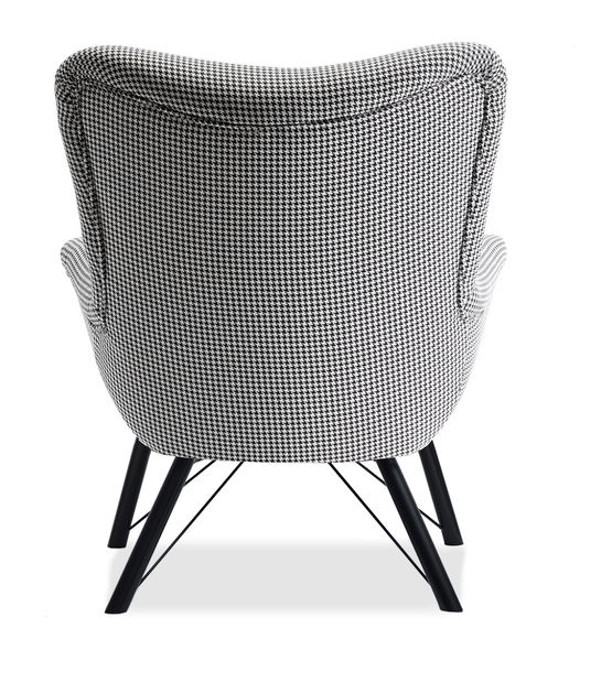 Relaxačné kreslo Dawntawn (biela + čierna)