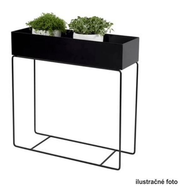 Metalna posuda za cvijeće Indrazia PC tip 3 (tamno siva)