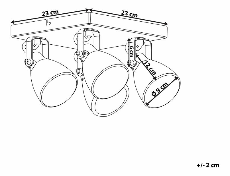 Lámpa Mareno Iv (világosszürke)