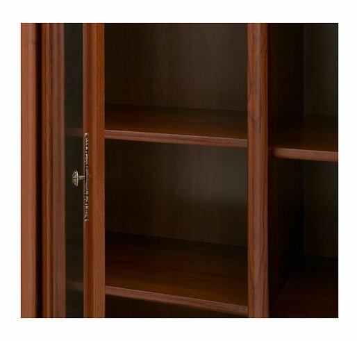 Vitrína BRW KENT EREG 3W2S (Gaštan)