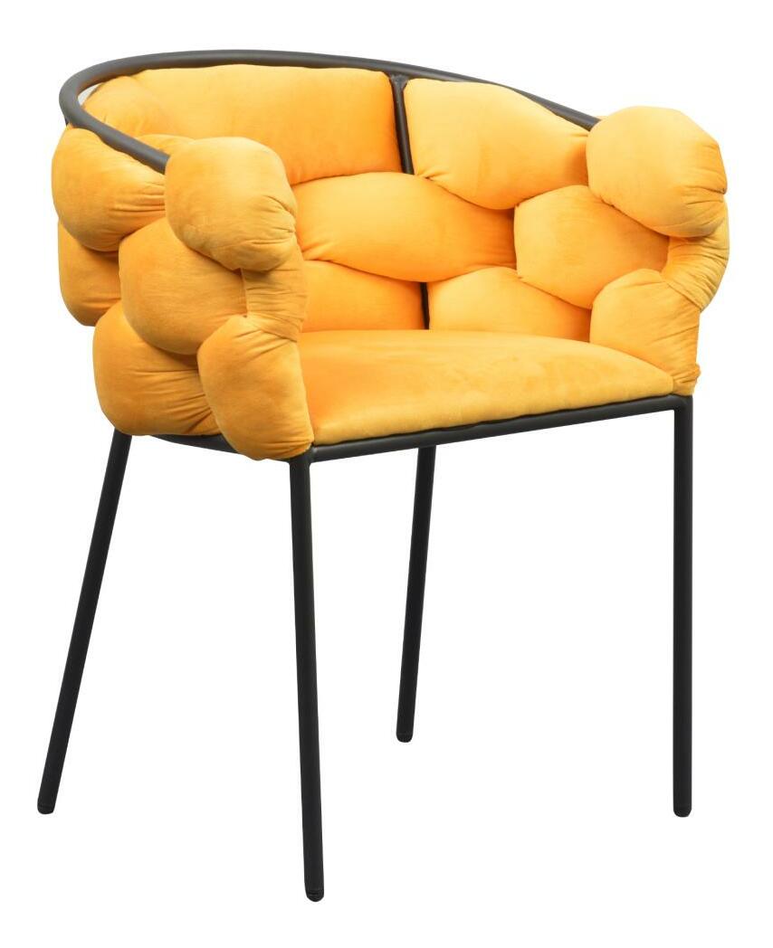 Scaun sufragerie Dorri (Galben + negru)