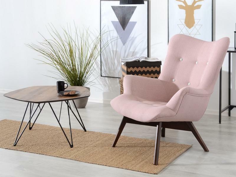 Stolić za kavu Petal Xl (orah + crna)