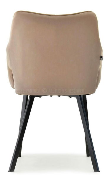 Stolička Carl (béžová + čierna)