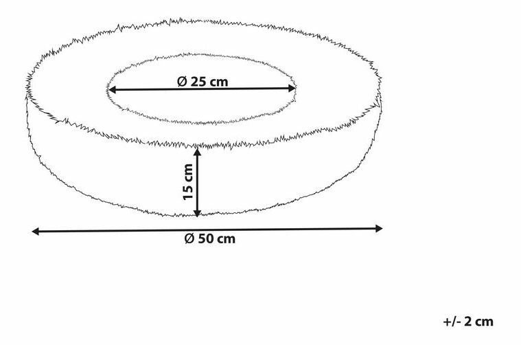 Culcuș/ Pat pentru câine 50 x 50 cm- Kuna (roz)