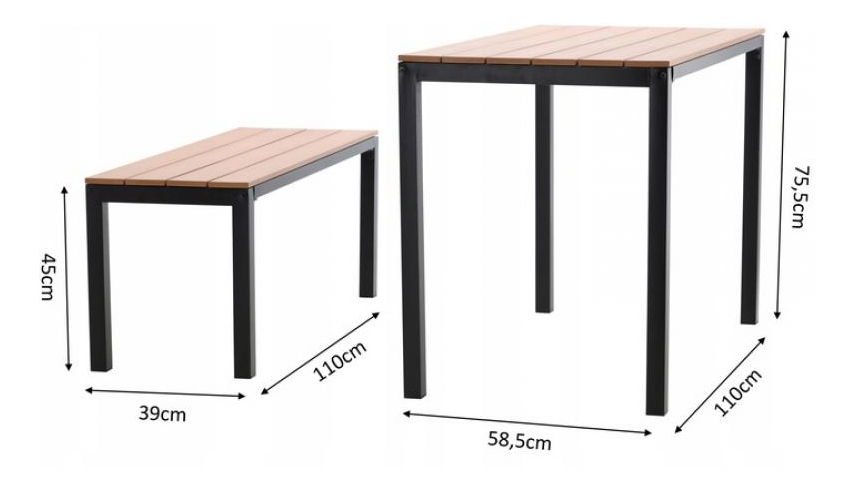 Kerti szett Yoggi (barna) 