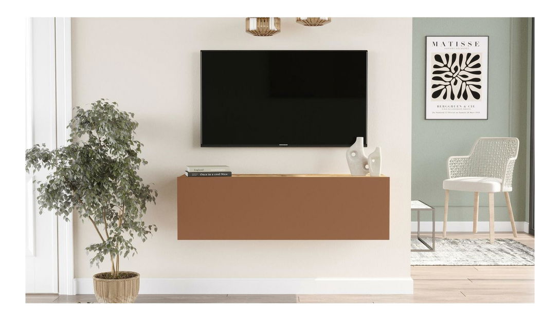 TV asztal/Szekrény France 12 (atlanti fenyő + tégla) 