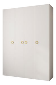 Ormar za garderobu 180 cm Carmela 50-1 (bijela + zlatna)