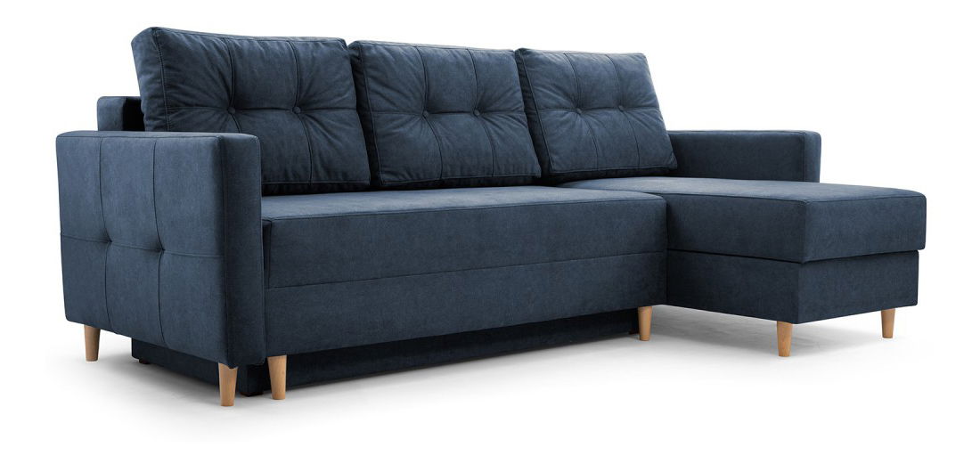 Rohová sedačka Meshire (modrá) (P)