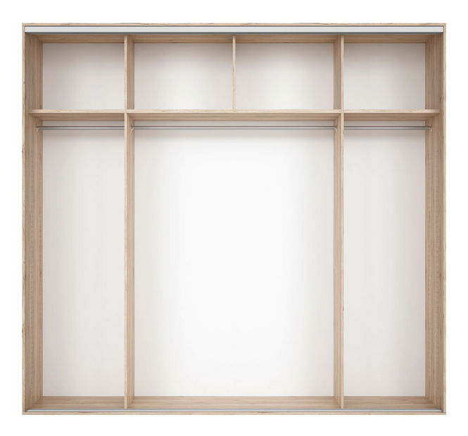 Šatníková skriňa BRW Nadir 240 (so zrkadlom)