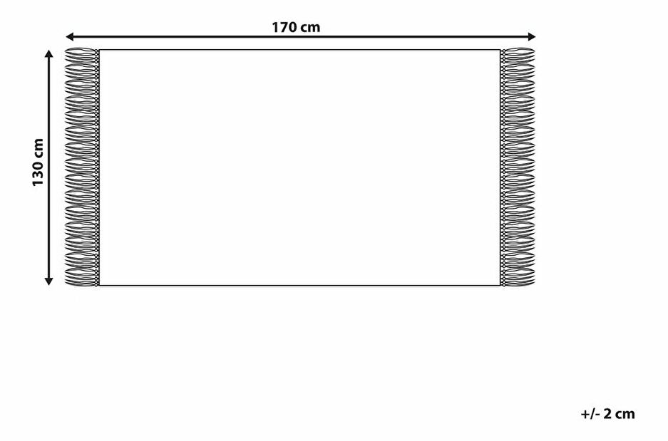 Deka 130 x 170 cm Naiza (červená)