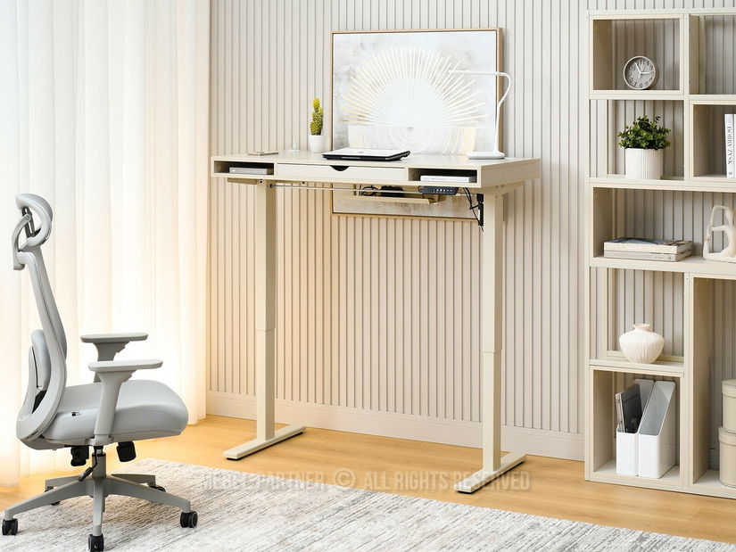 Masă PC cu înălțime reglabilă Occott 120 (crem)