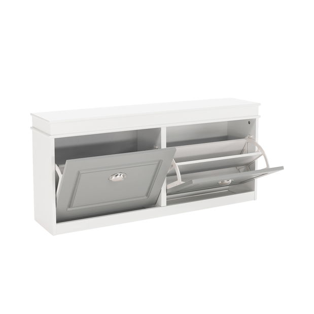 Ormarić za obuću Epery TYP 4 (bijela + siva)