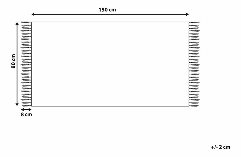 Tepih 80 x 150 cm Samla (smeđa)