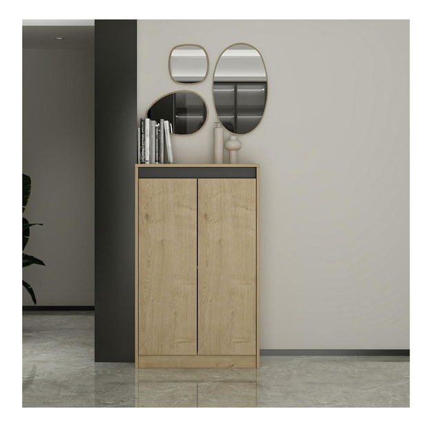 Dulap Maladivas (Stejar zafir + negru)