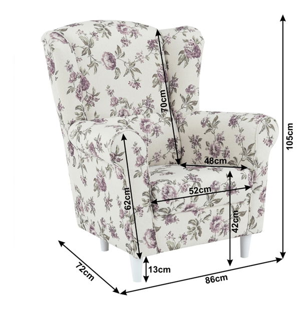 Fotoliu Charlie Rose 18 (flori) *vânzare