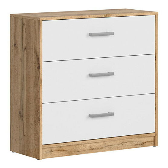 Komoda Matos KOM3S (Hrast wotan + bijela)