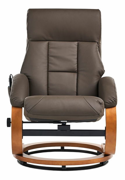 Masszázsfotel FARTE (műbőr) (barna)