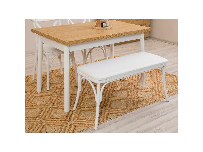 Set mobilier sufragerie Duvasa 18 (alb) (pentru 4 persoane)