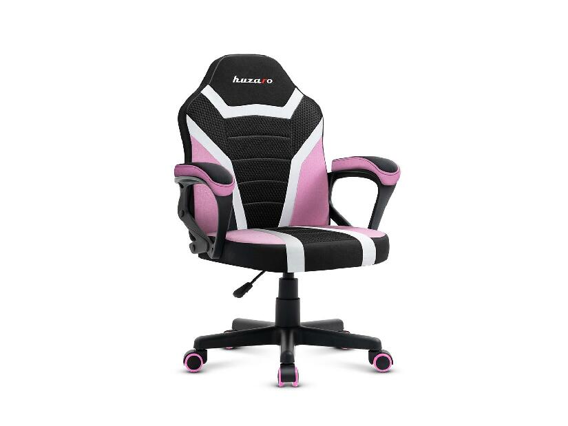 Scaun gaming pentru copii Rover 1 (negru + roz)