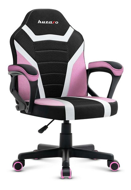 Scaun gaming pentru copii Rover 1 (negru + roz)