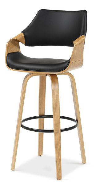 Scaun bar Rolenzono H75 (negru)