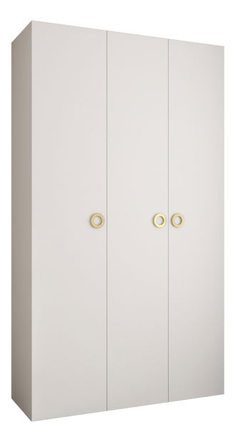 Ruhásszekrény 150 cm Carmela 50-1 (fehér + arany)