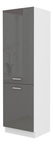 Potravinová kuchynská skriňa Saria 60 DK 210 2F (lesk sivý)