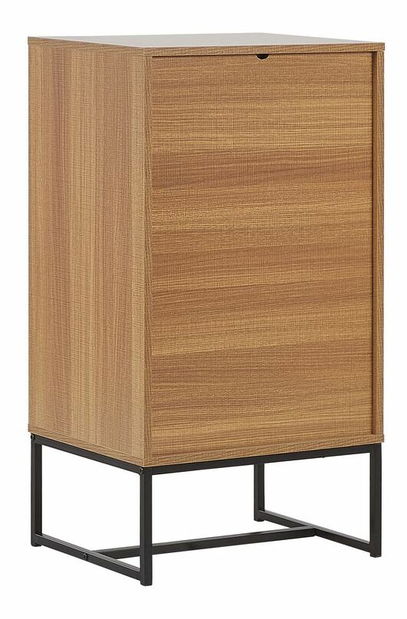 Komoda NAVVEA (svetlé drevo + biela)