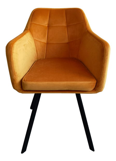 Jedálenská stolička Zevas (horčicová + čierna)