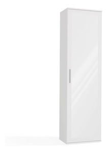 Šatníková skriňa Dialogos 1 (biela) (so zrkadlom)