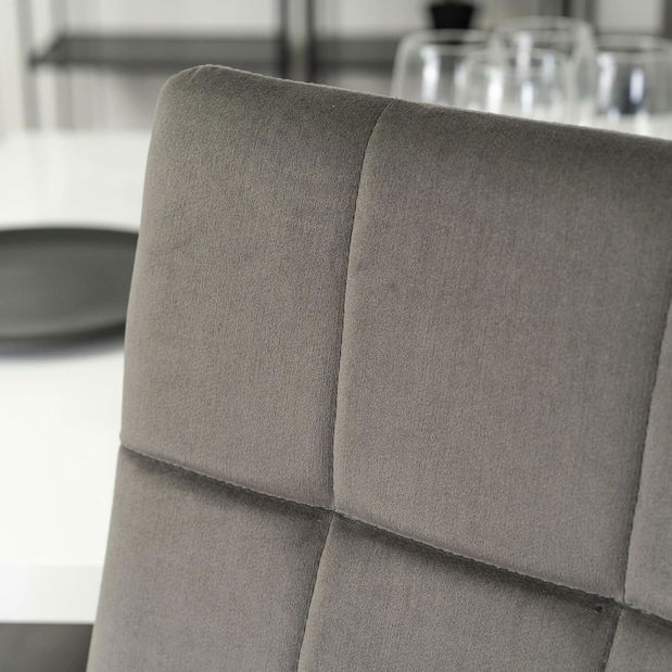 Scaun sufragerie Marinaleda (gri țesătură) 