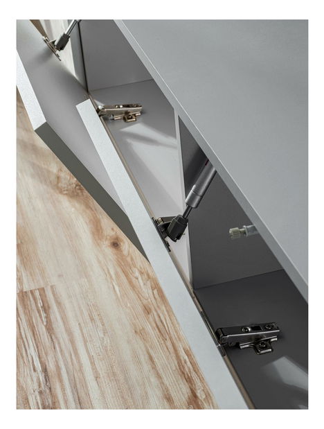 Mobilier living Vertic (stejar artisan + perla gray)