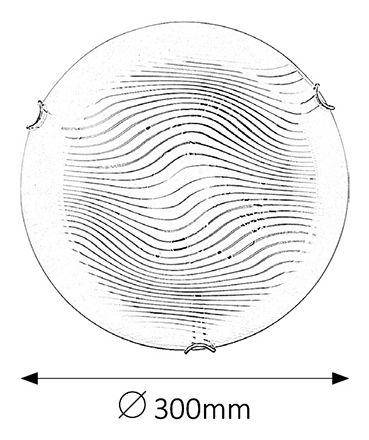 Stropné svietidlo Beverly 3287 (biela + priehľadná)