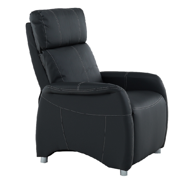 Fotoliu pentru relax Francesco CH 113100 piele PU Negru