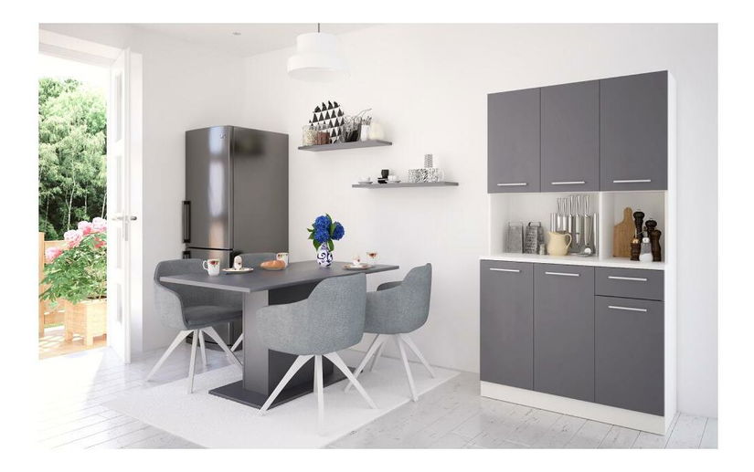 Kuhinjski kutak Palermo NEW (bijela + grafit)