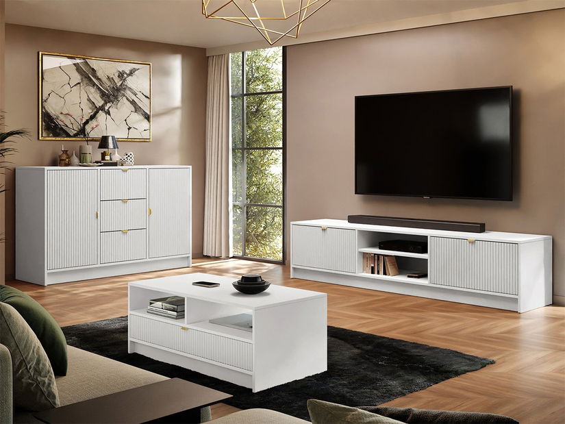 Mobilier living Rozoma I (alb)